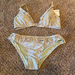 LC Lauren Conrad Lemon Bikini w/ tags
